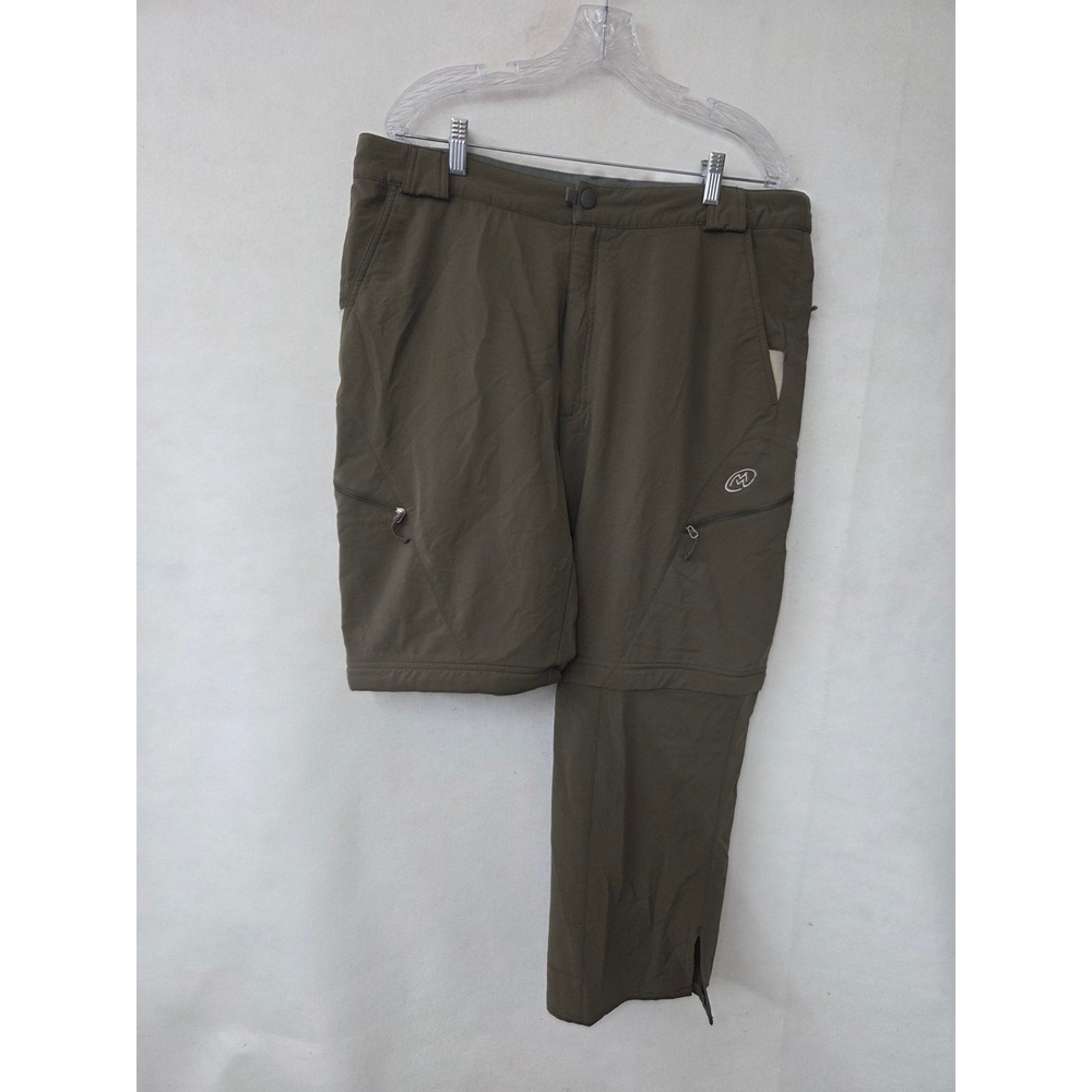 Cloudveil Mens 38x27 Convertible Hiking Pants Olive Green Zip Off Cargo Trousers